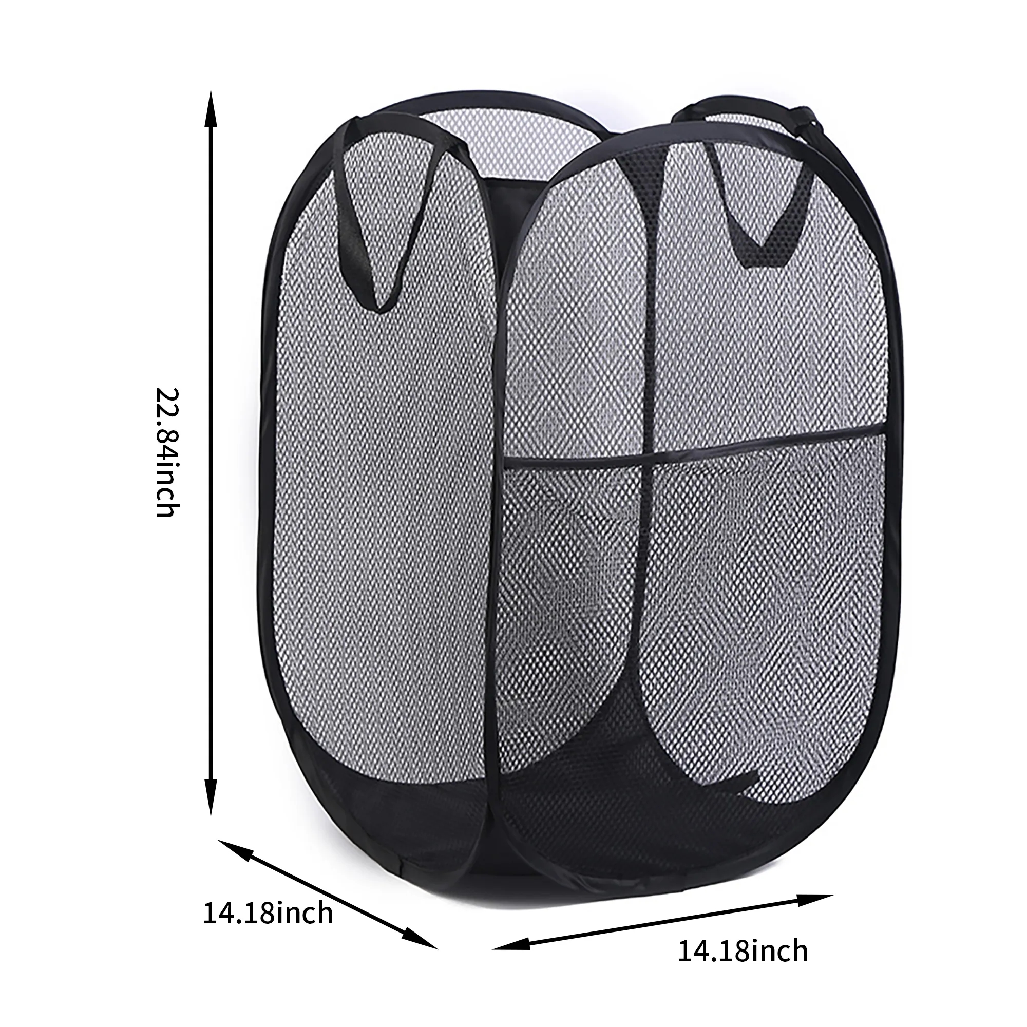Mesh Laundry Hamper with Handles 8