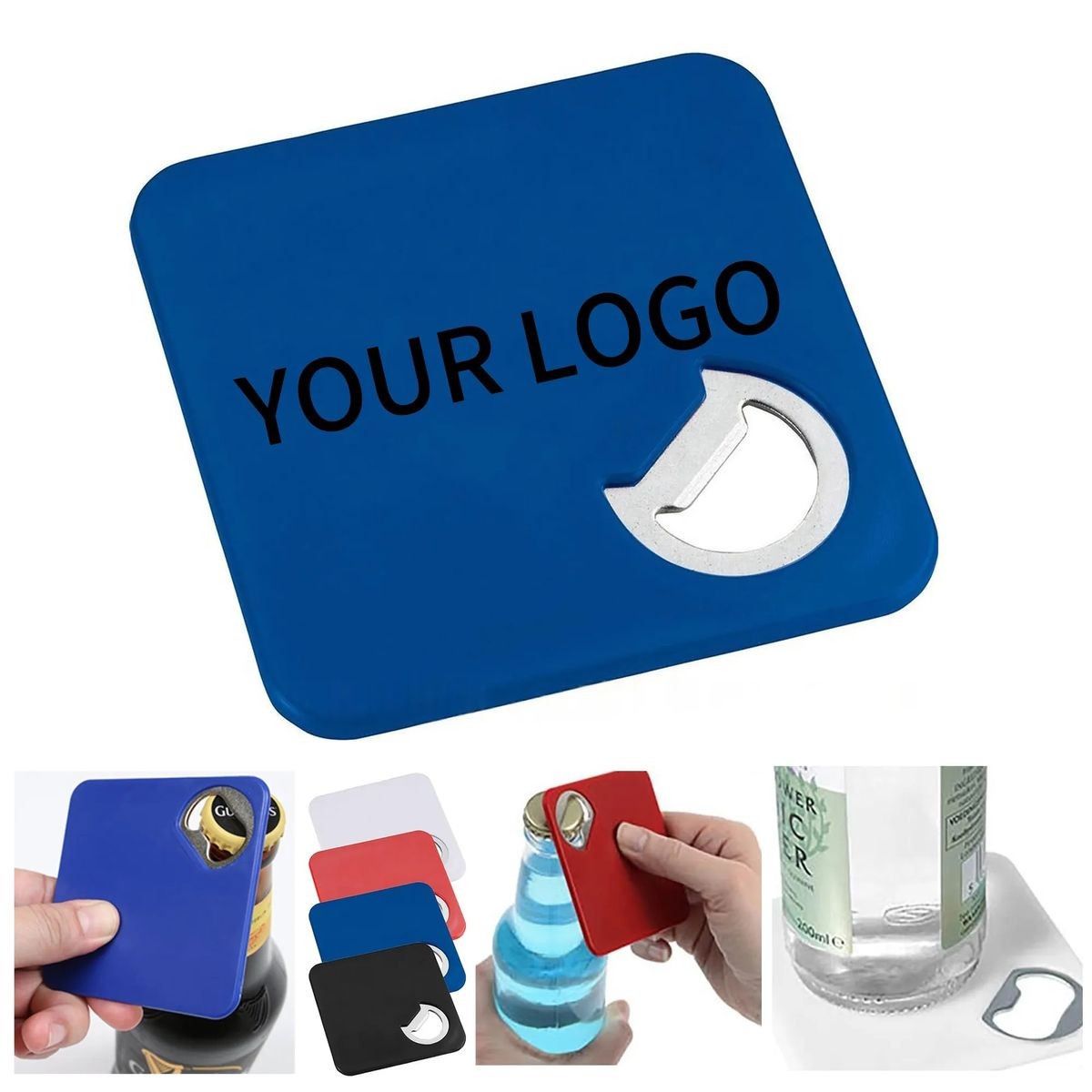 Compact Drink Coaster and Opener Combo 3