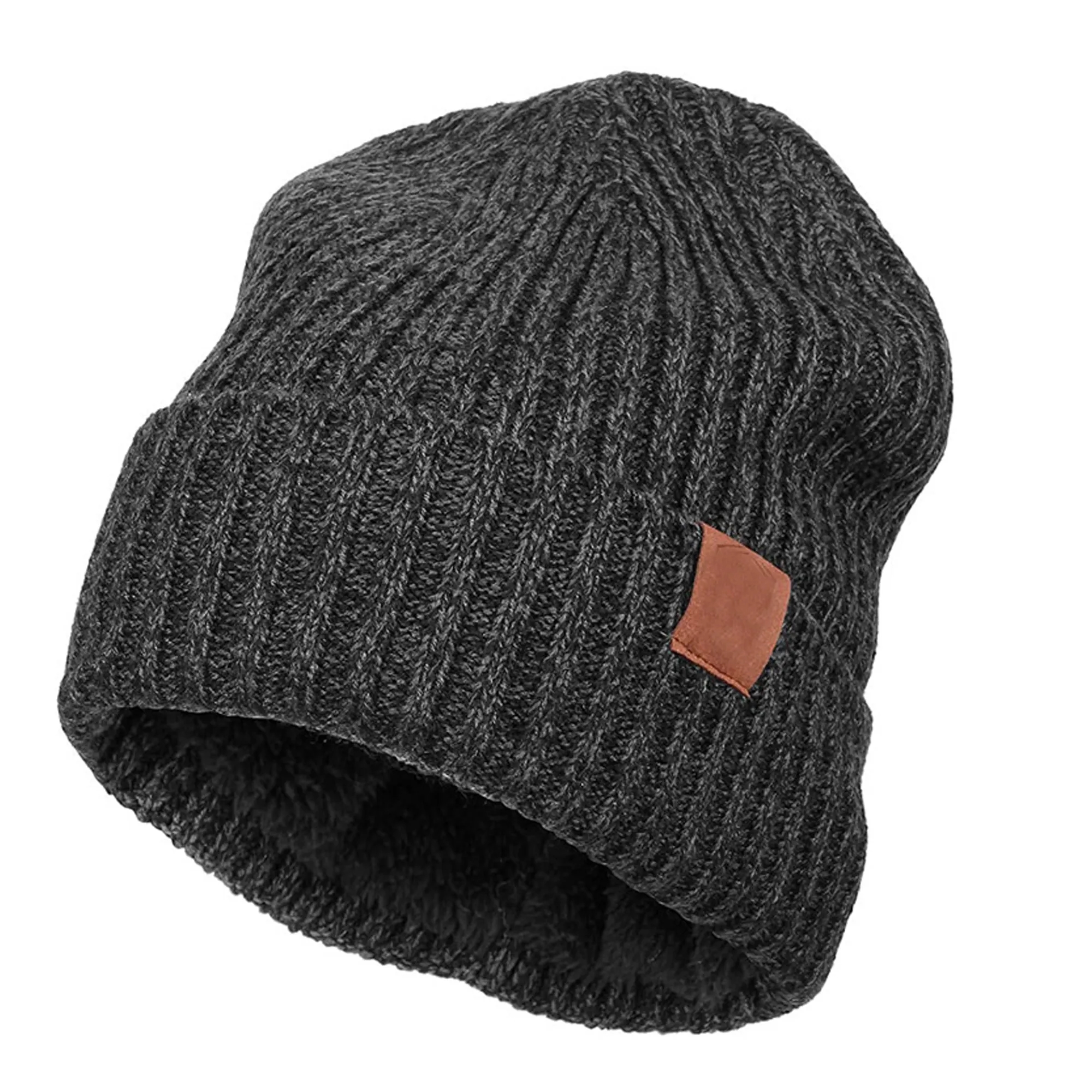 Premium Quality Men's Knit Hat Two-Piece Set MOQ100 3