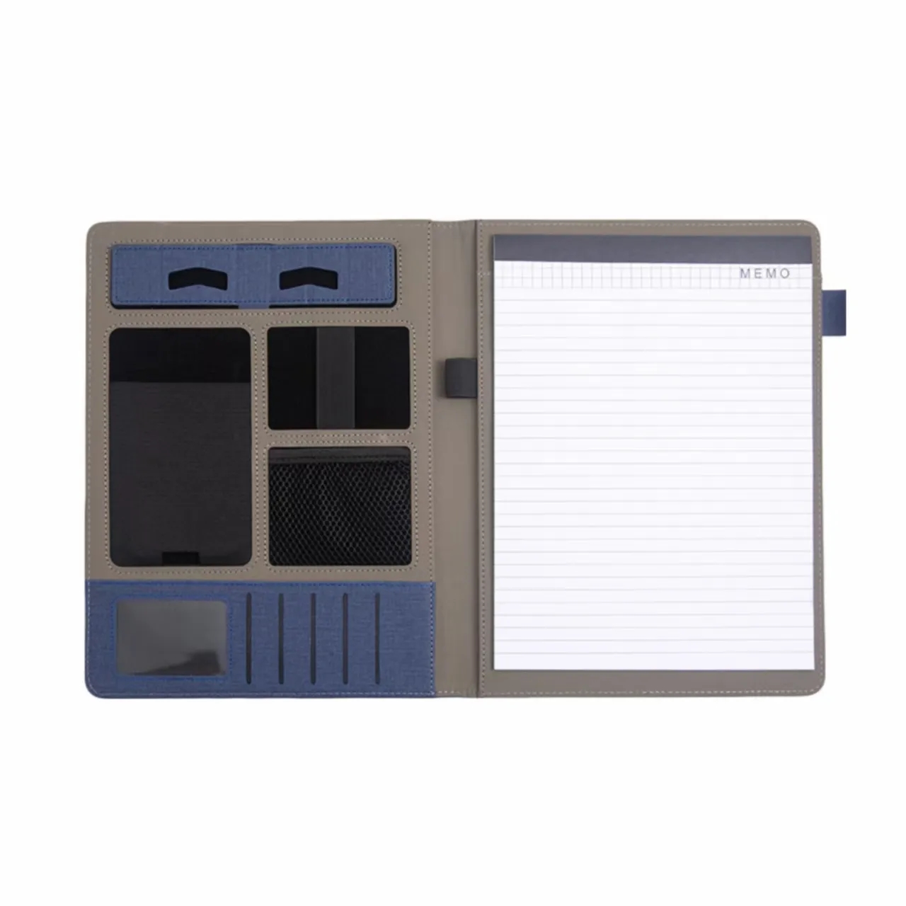Custom Logo Multifunctional Leather Document Folder 3