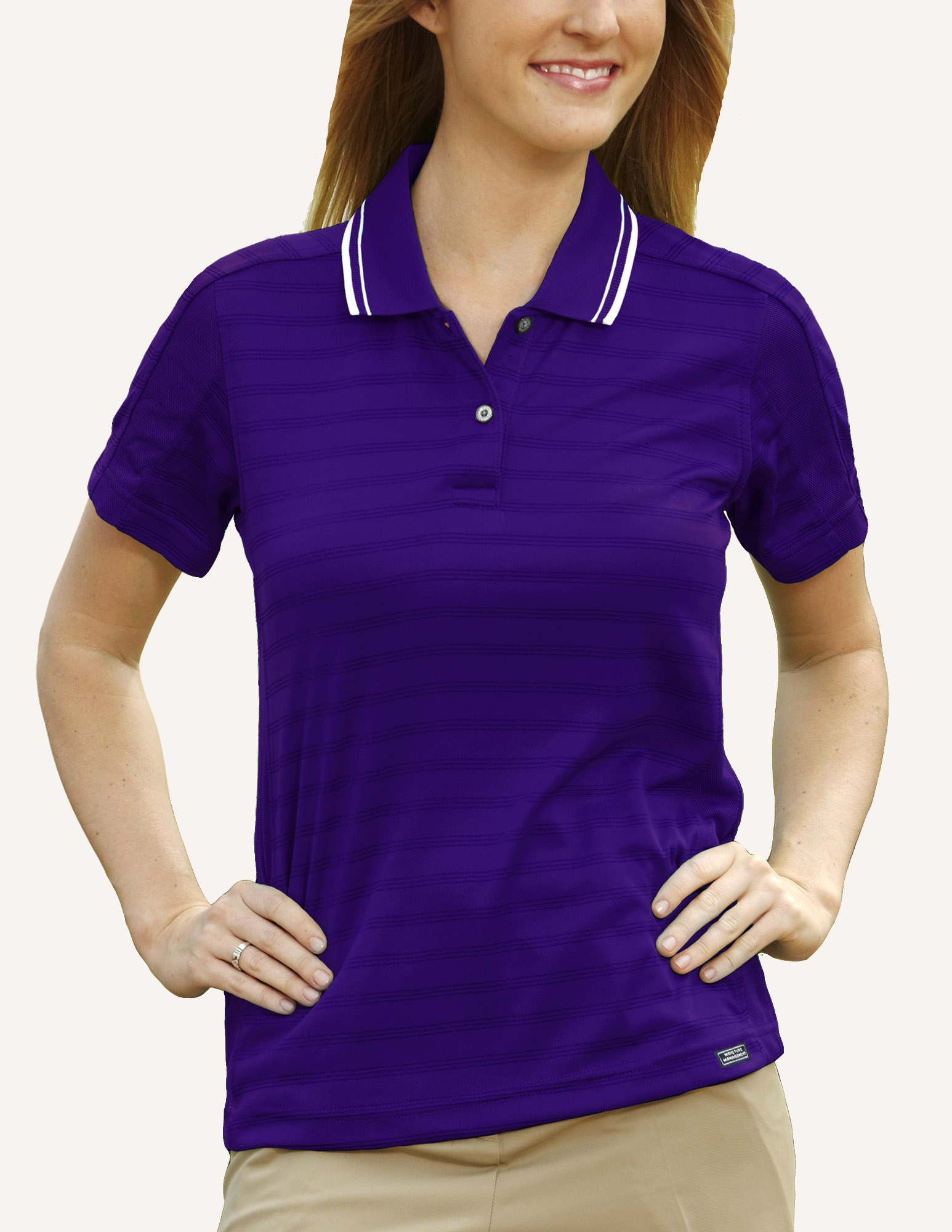 Ladies' Ambassador Engineer Track Knit Polo Shirt 9