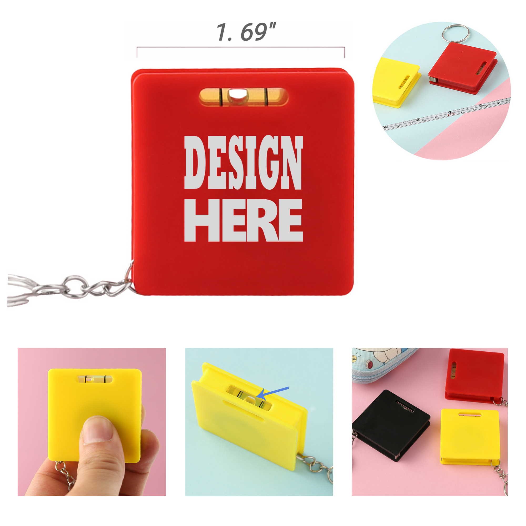Mini Tape Measure Keychain 1