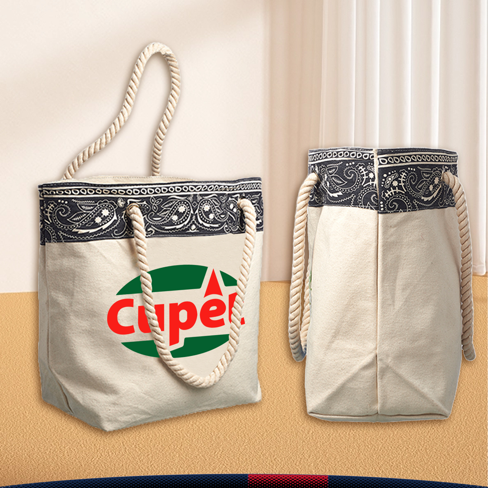 Mayoki Canvas Tote Bags, custom tote bag with logo imprint 3
