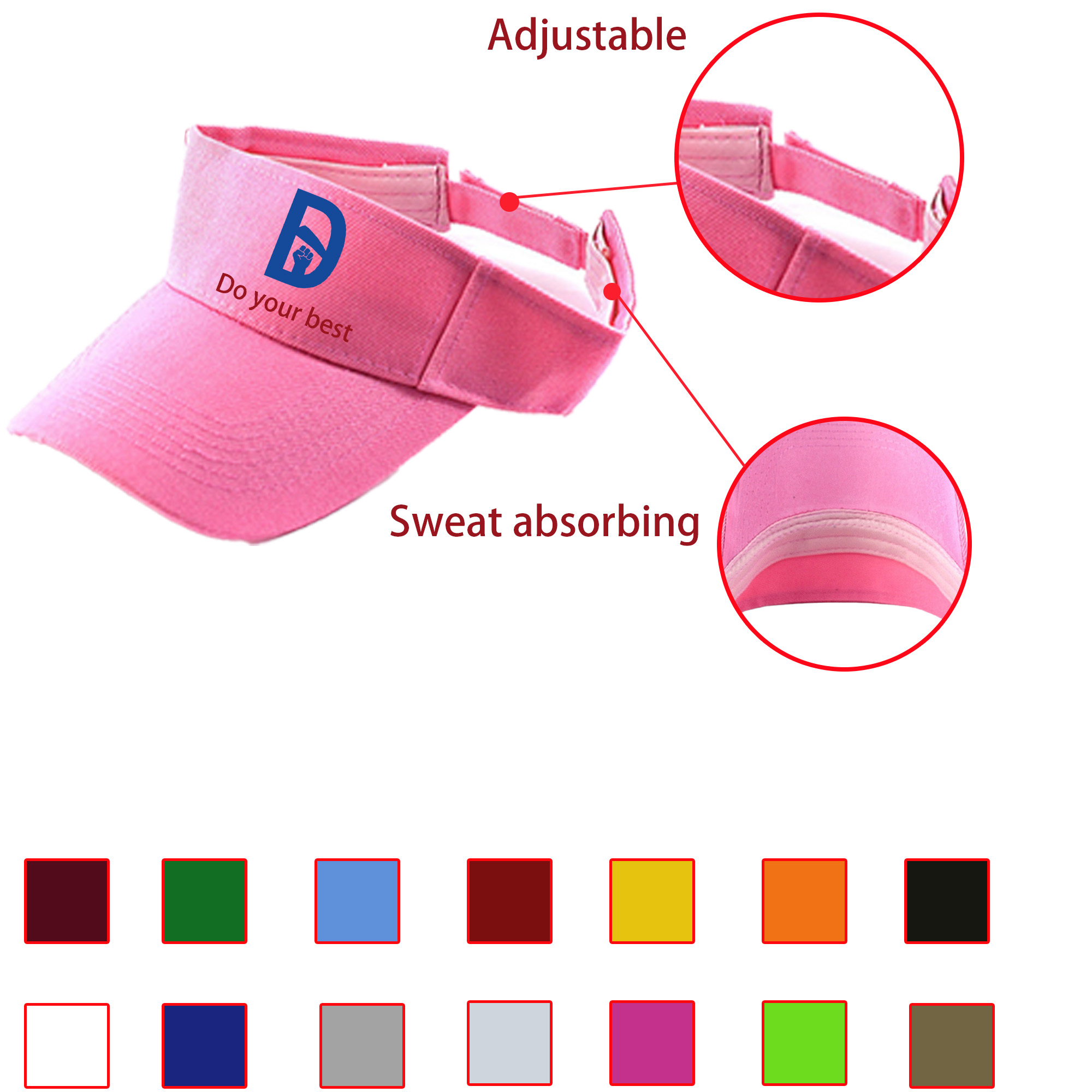 Colorful Unbrimmed Sports Cap MOQ 50 2