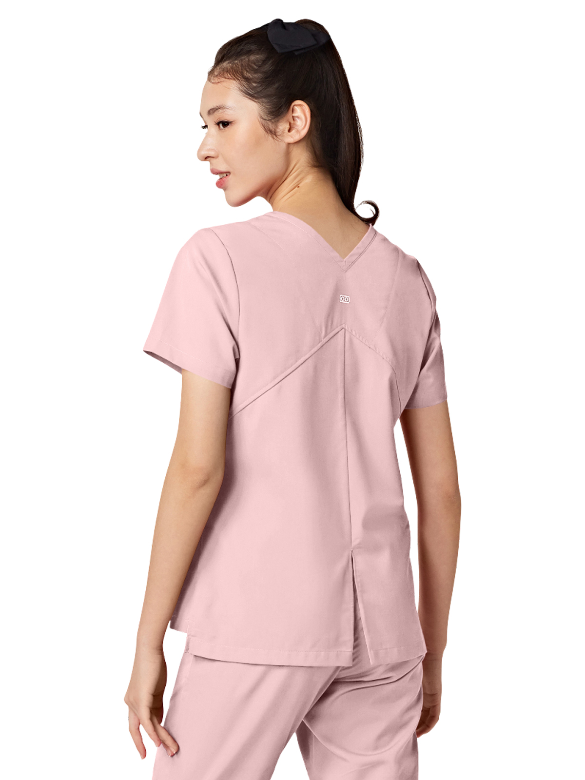 Parkley ABC - Women's Two-Pocket TESS Mandarin Mock Wrap Top 2