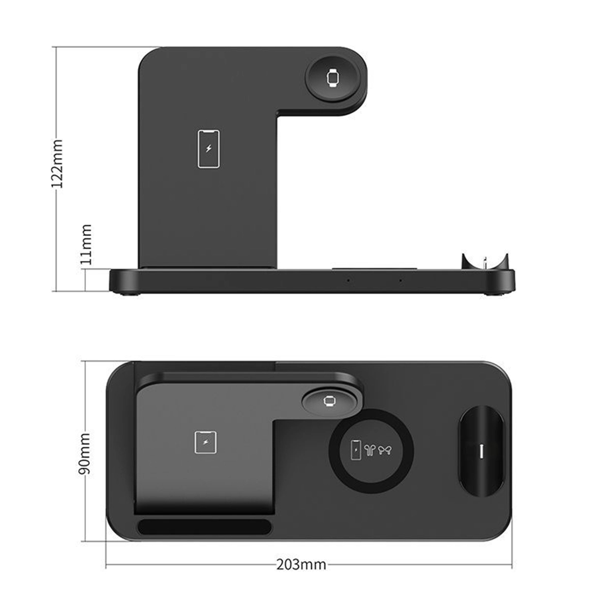 3 In 1 Custom Logo Foldable Wireless Charger 7