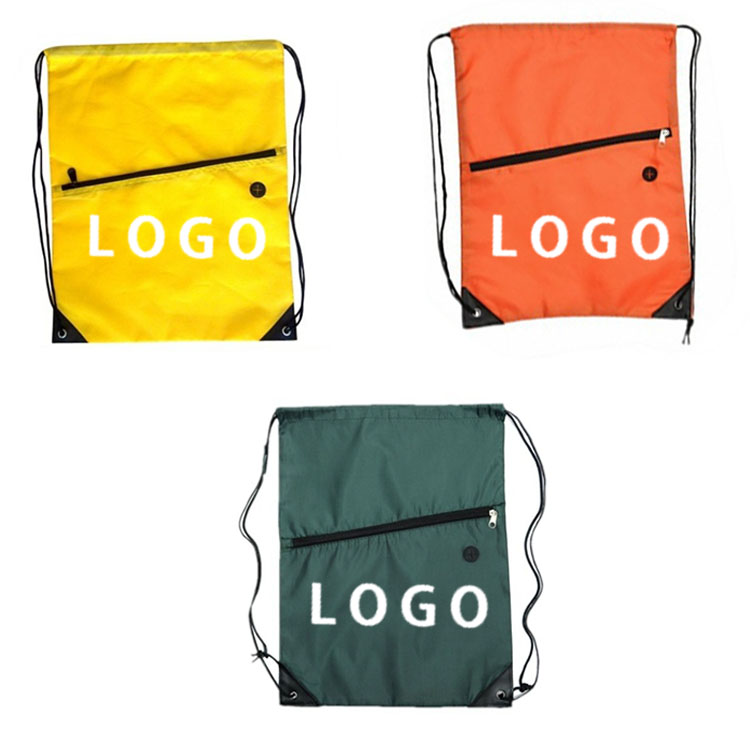 Drawstring Backpack With Headphone Hole 5
