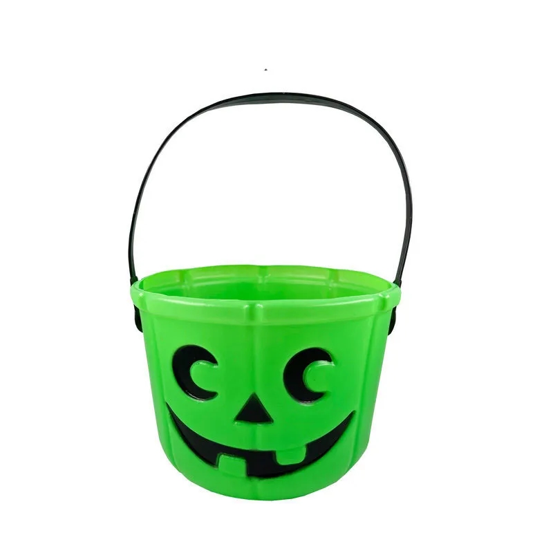 Halloween Plastic Pumpkin Bucket 7"L x 5.5"W 10