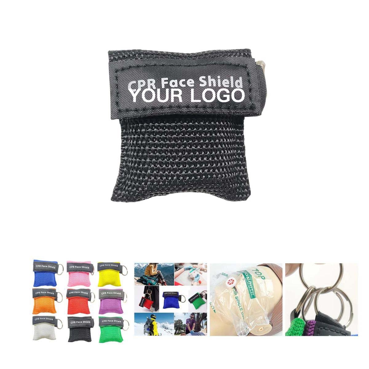 CPR Face Shield Mask with Keychain Pouch 9