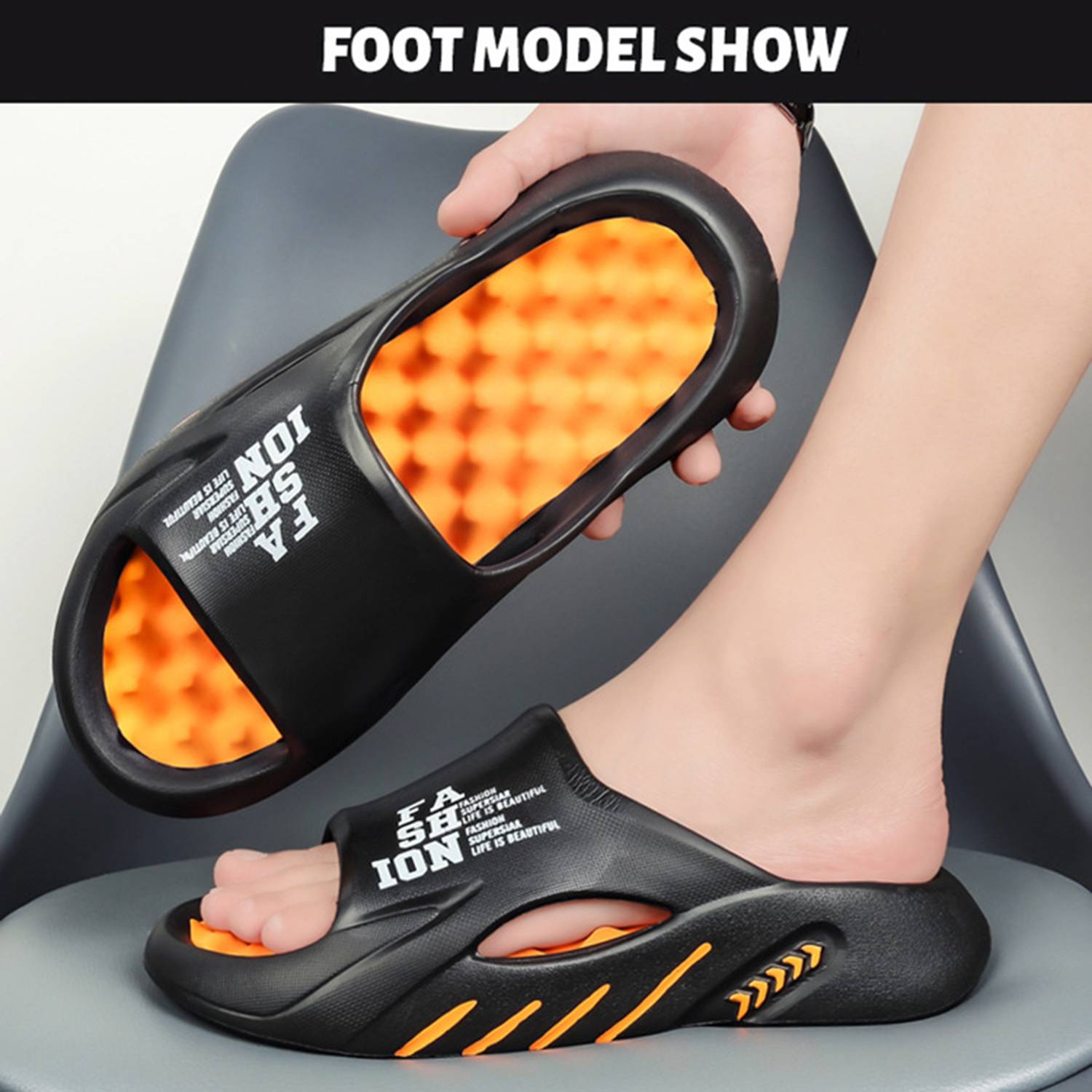 Fashionable and Stylish Ventilated Open Toe Design Slippers 3