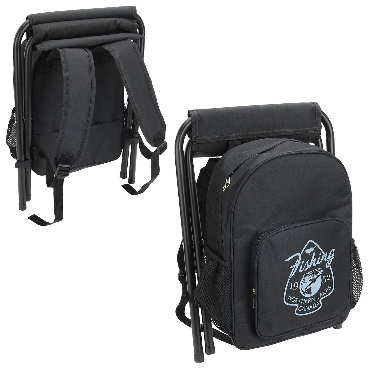Fieldcrest Cooler Backpack with Folding Stool 12