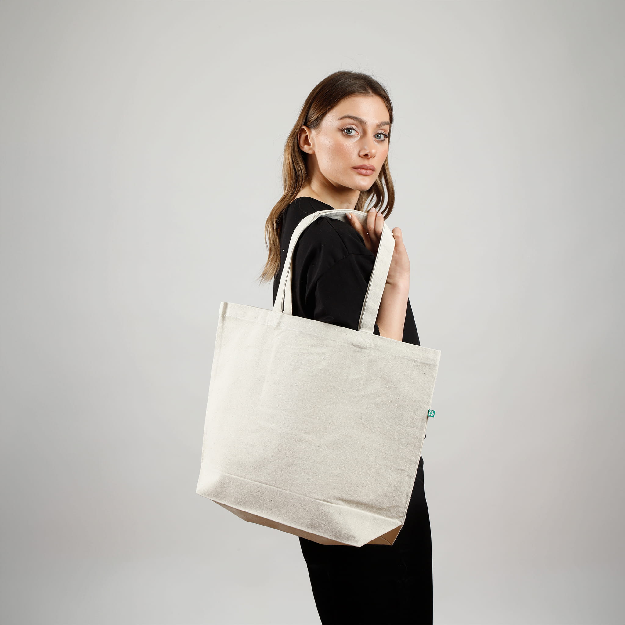 Recycled Merch Canvas Tote Bag, custom tote bag with logo imprint 26