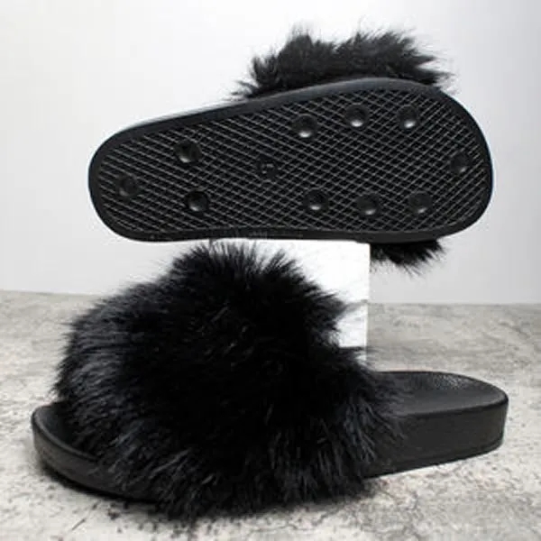 Minimalist Fashion Women Fluffy Slippers 1