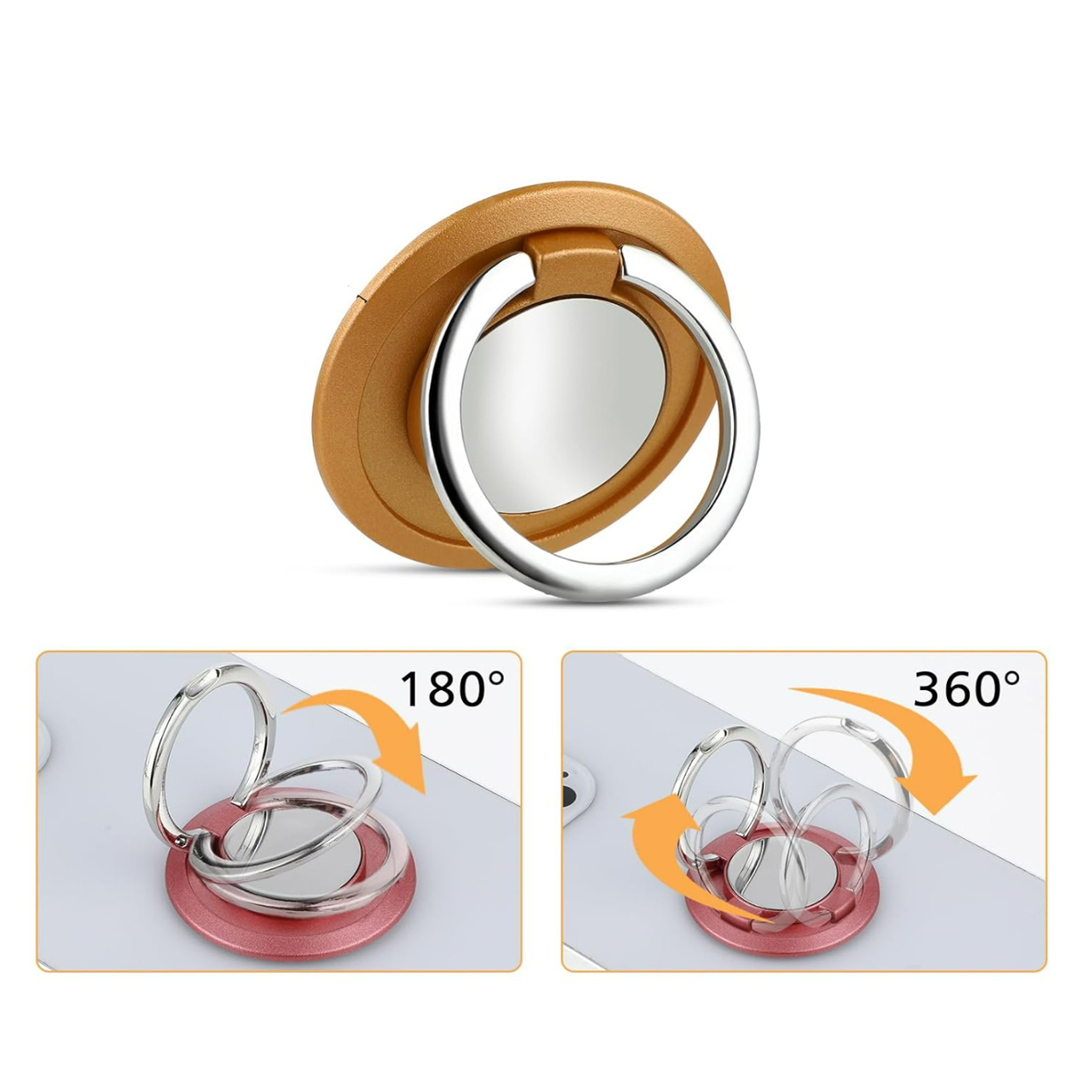 Universal Rotating Phone Ring Holder & Kickstand 4