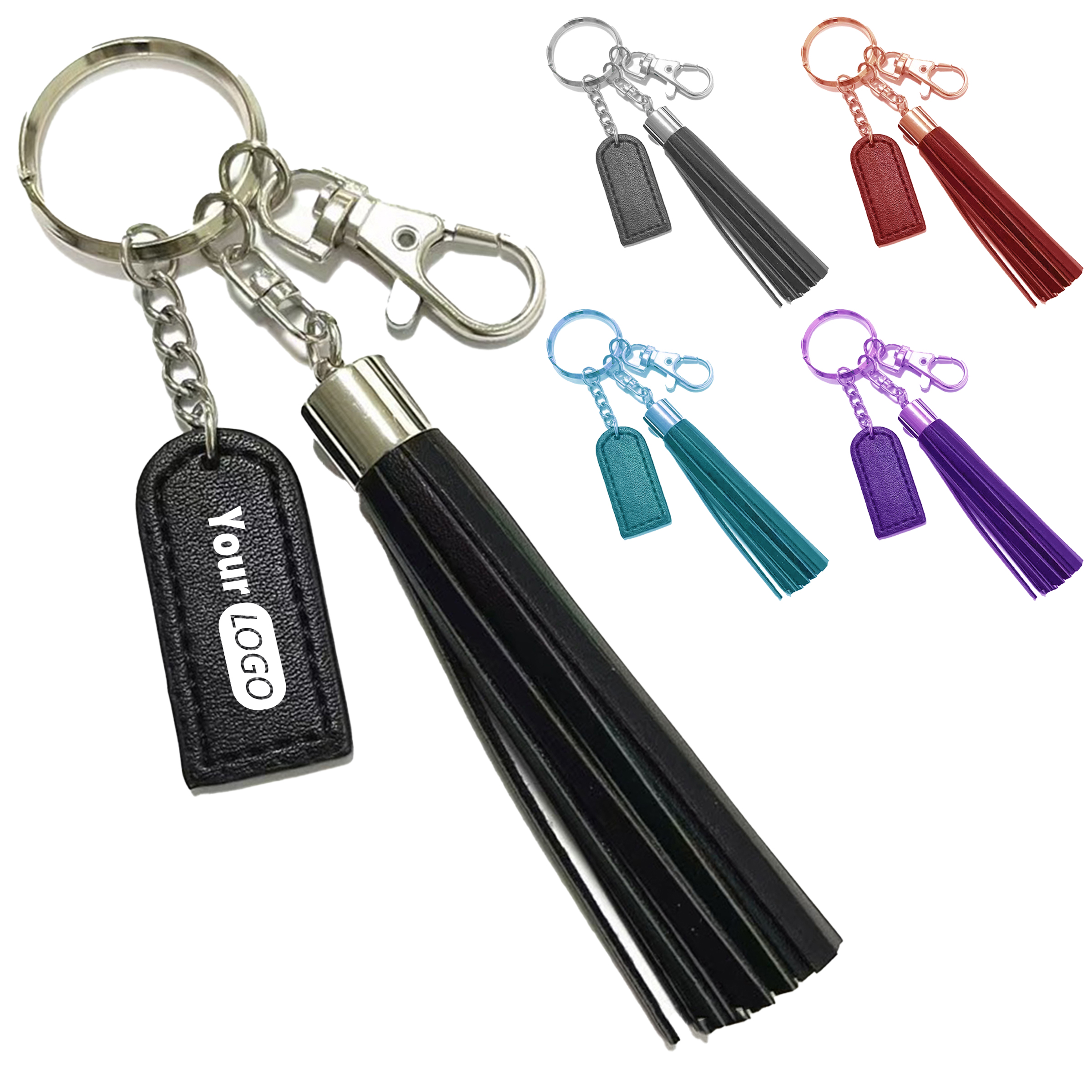 Polyurethane Logo-Ready Tassel Keychain 4