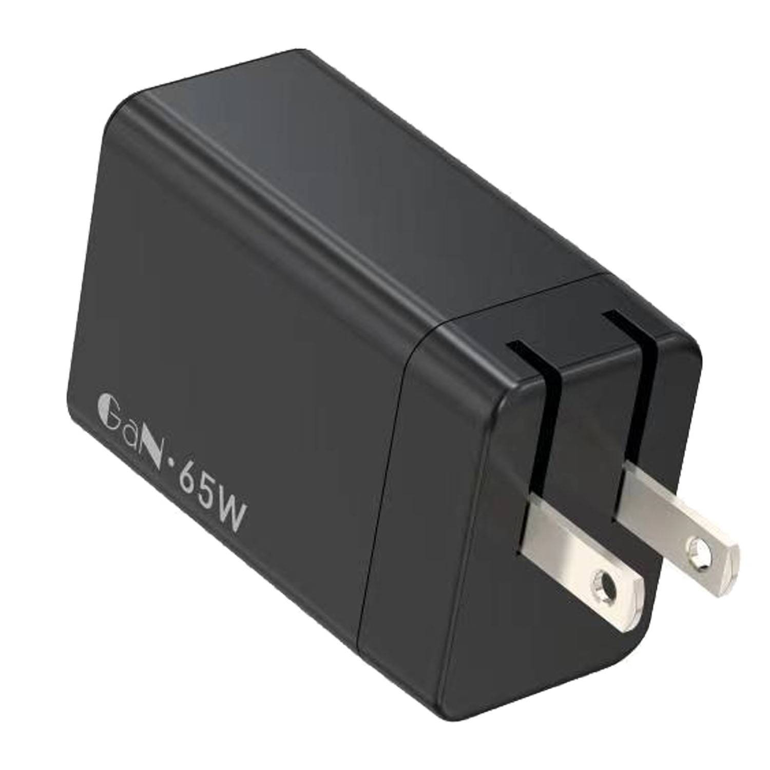 65W Porous GaN Charging Plug with 1 USB-A and 2 USB-C 4