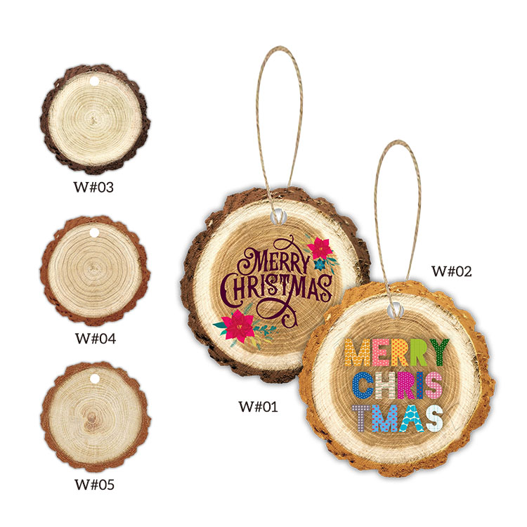 Free Shipping Full Color Christmas Ornament - Trunk w/ hemp rope 1