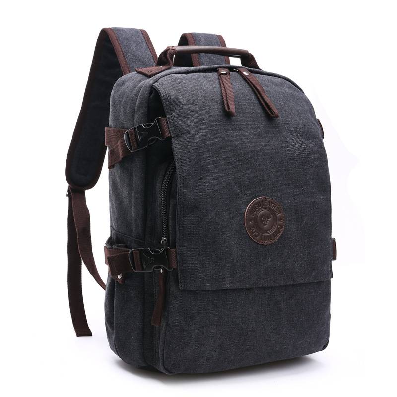 Vintage Canvas Backpack for Men Women 9