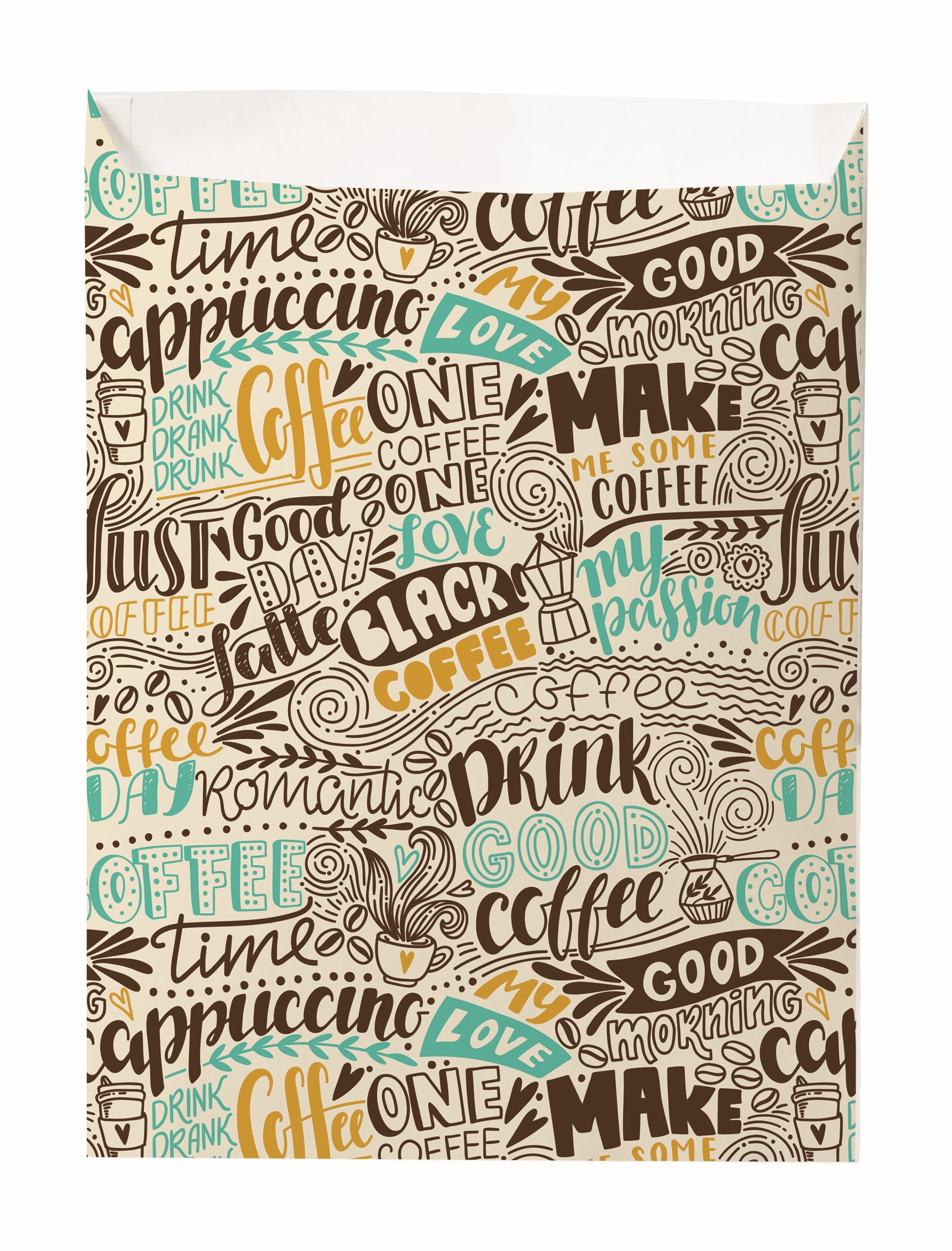 Digital Full Color 2-Sided Scatter Print Paper Bag (7.5" x 10")