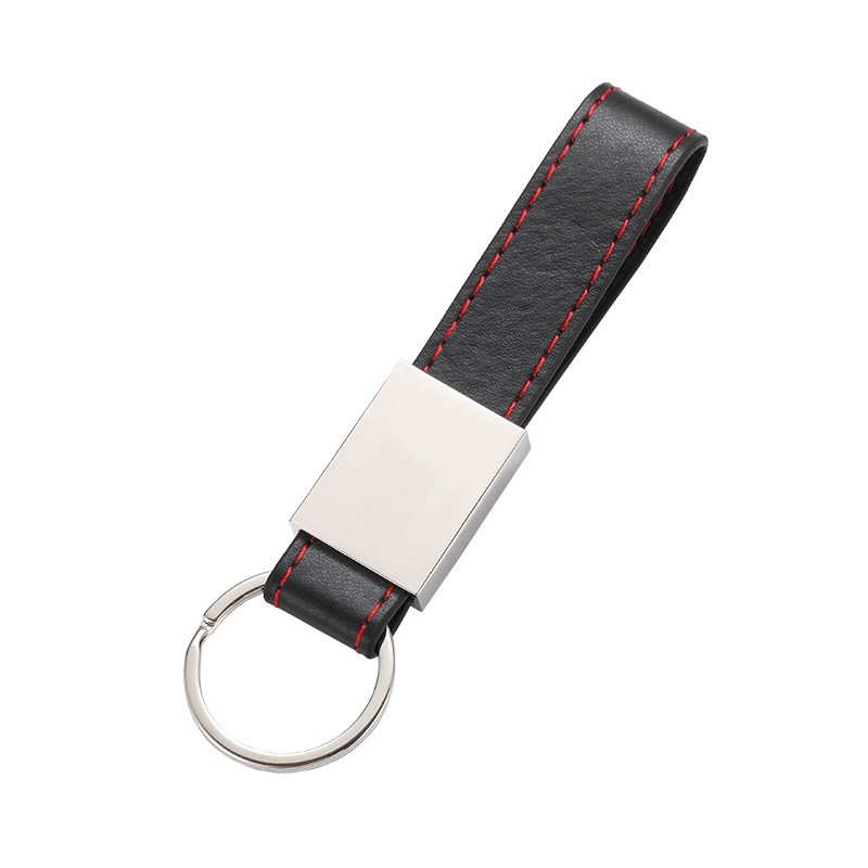 Metal leather keychain 2
