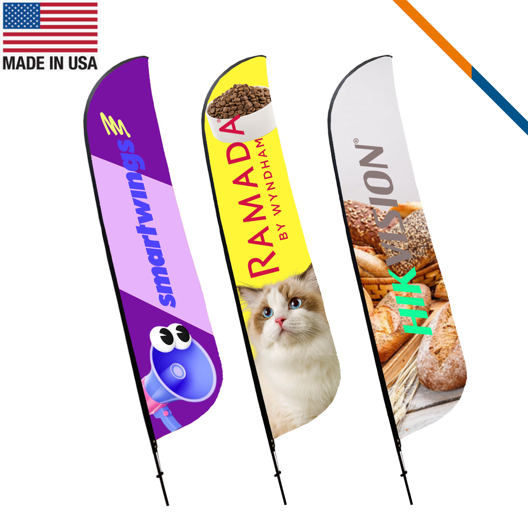 16.5' Virgo Double-Sided Feather Flag 2