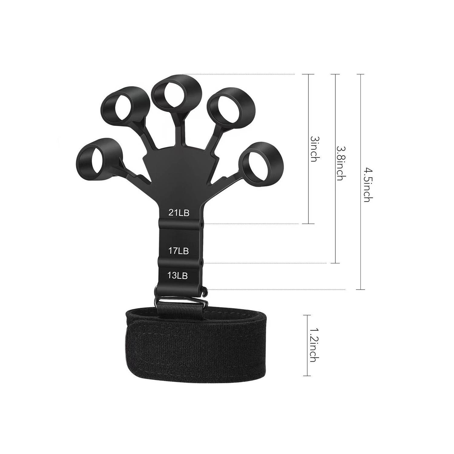Silicone 5 Finger Grip Strength Trainer 3