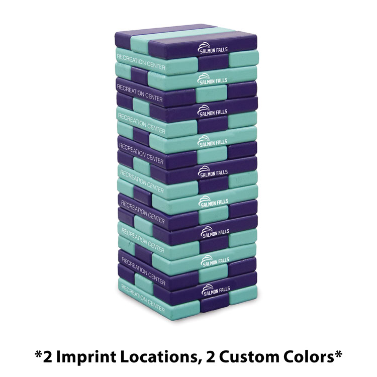 Jumbo Toppling Tower Blocks Game 2 Custom Color Finish 2 Imprint Locations