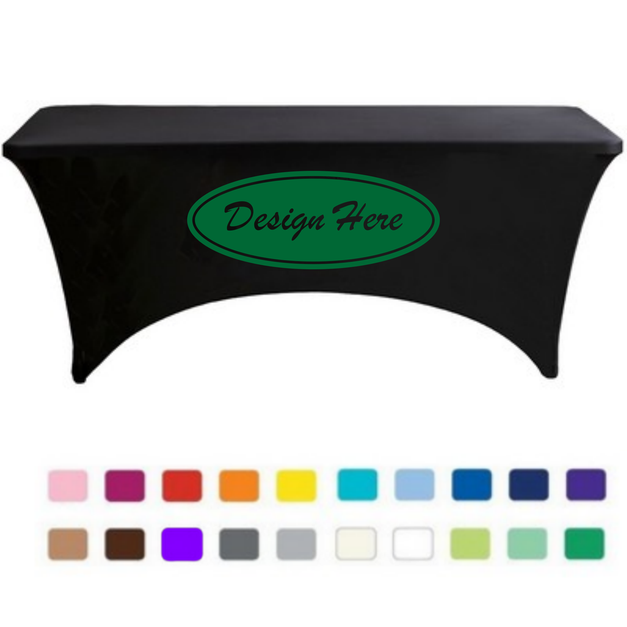 6FT Standard Spandex Table Cover ( Full Color Dye Sublimation ) 2