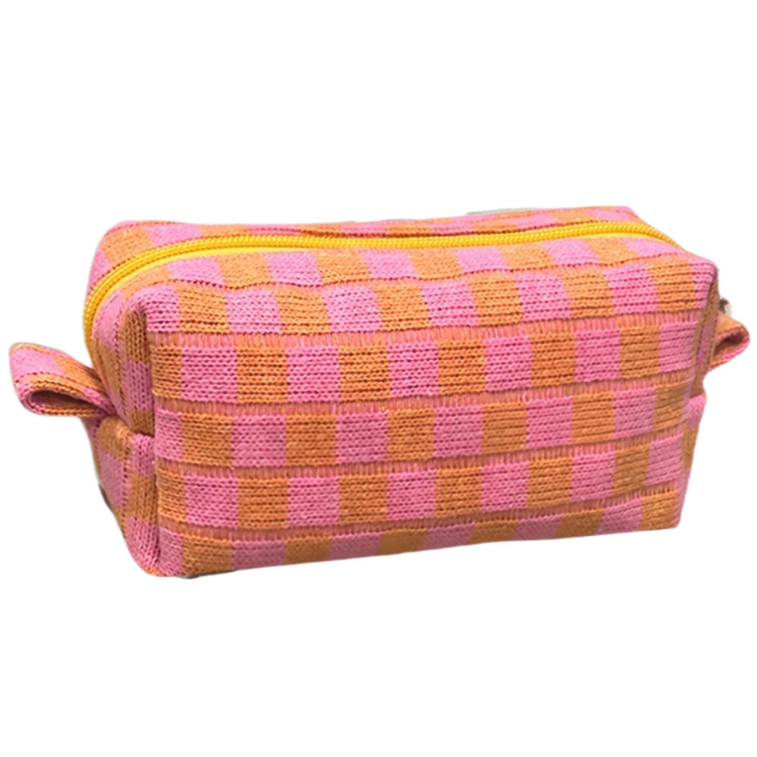 Checkered Makeup Bag 2