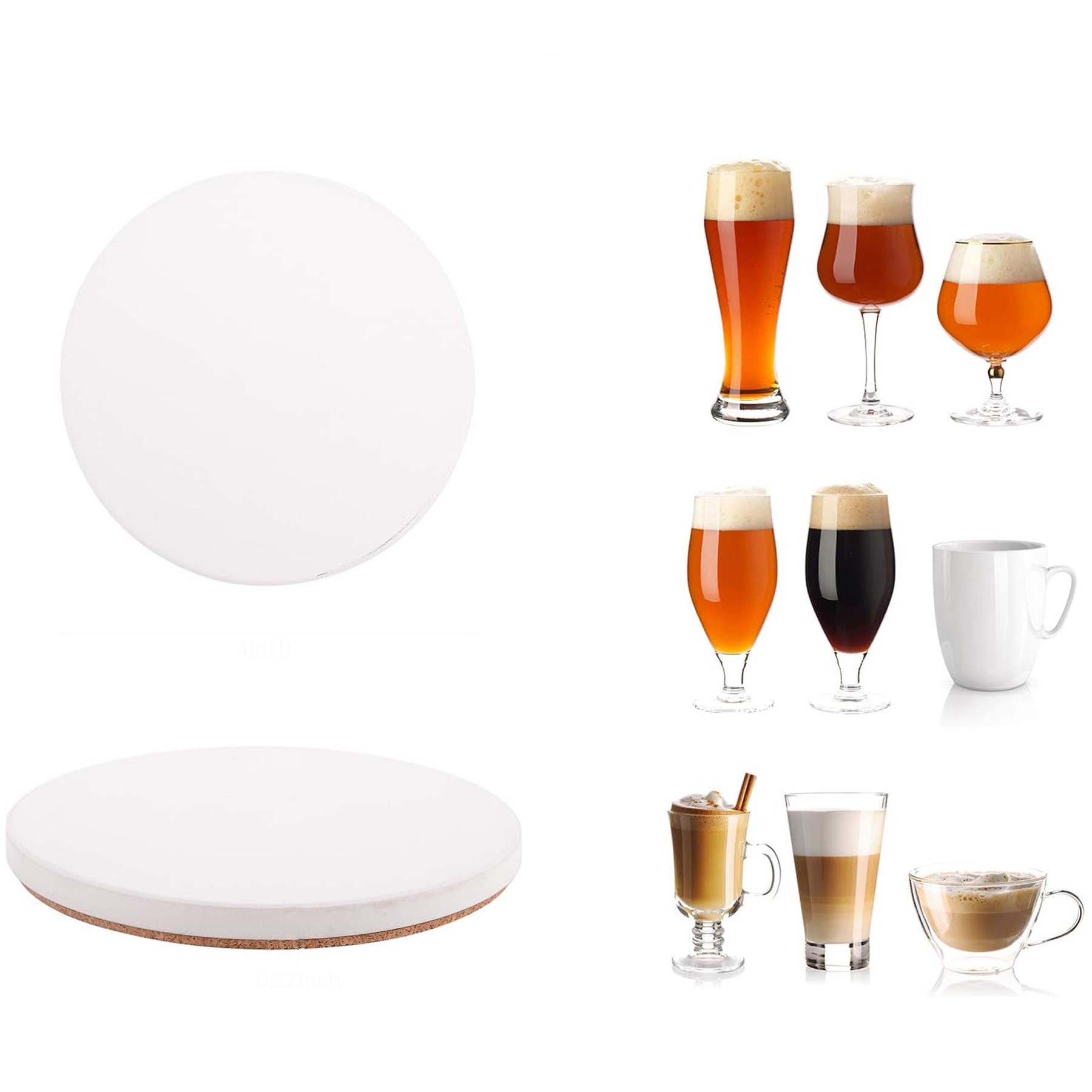 Round Ceramic Coaster 2