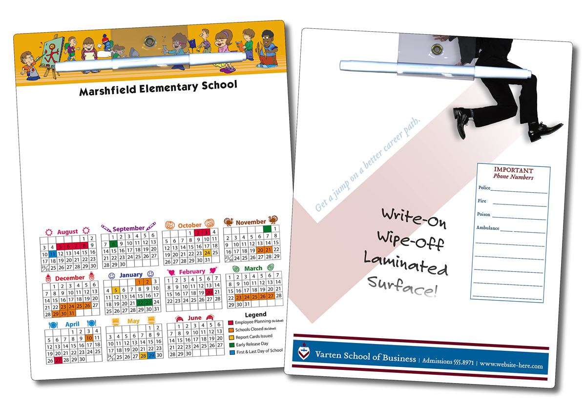 School Memo Board - 8.5x11 Laminated - 14 pt. 4
