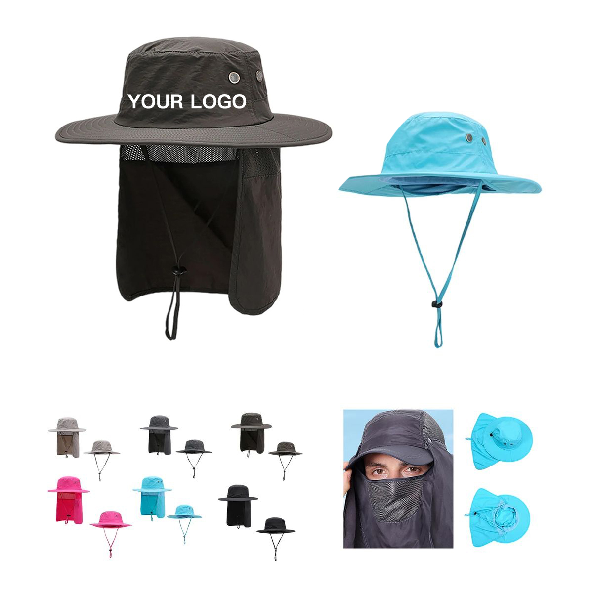 Polyester Emergency Hat with Detachable Brim 8