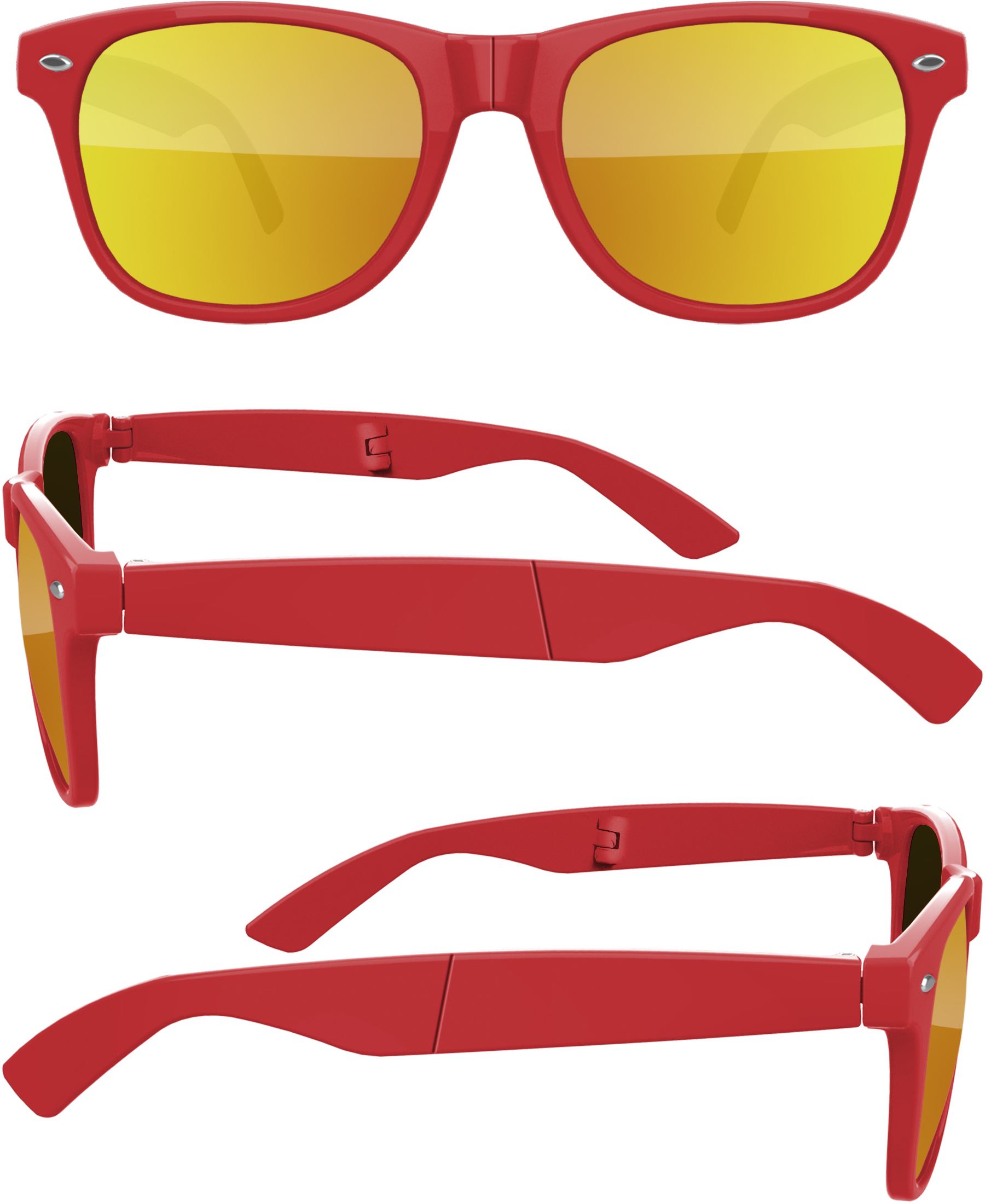 Foldable Retro Mirror Sunglasses 12