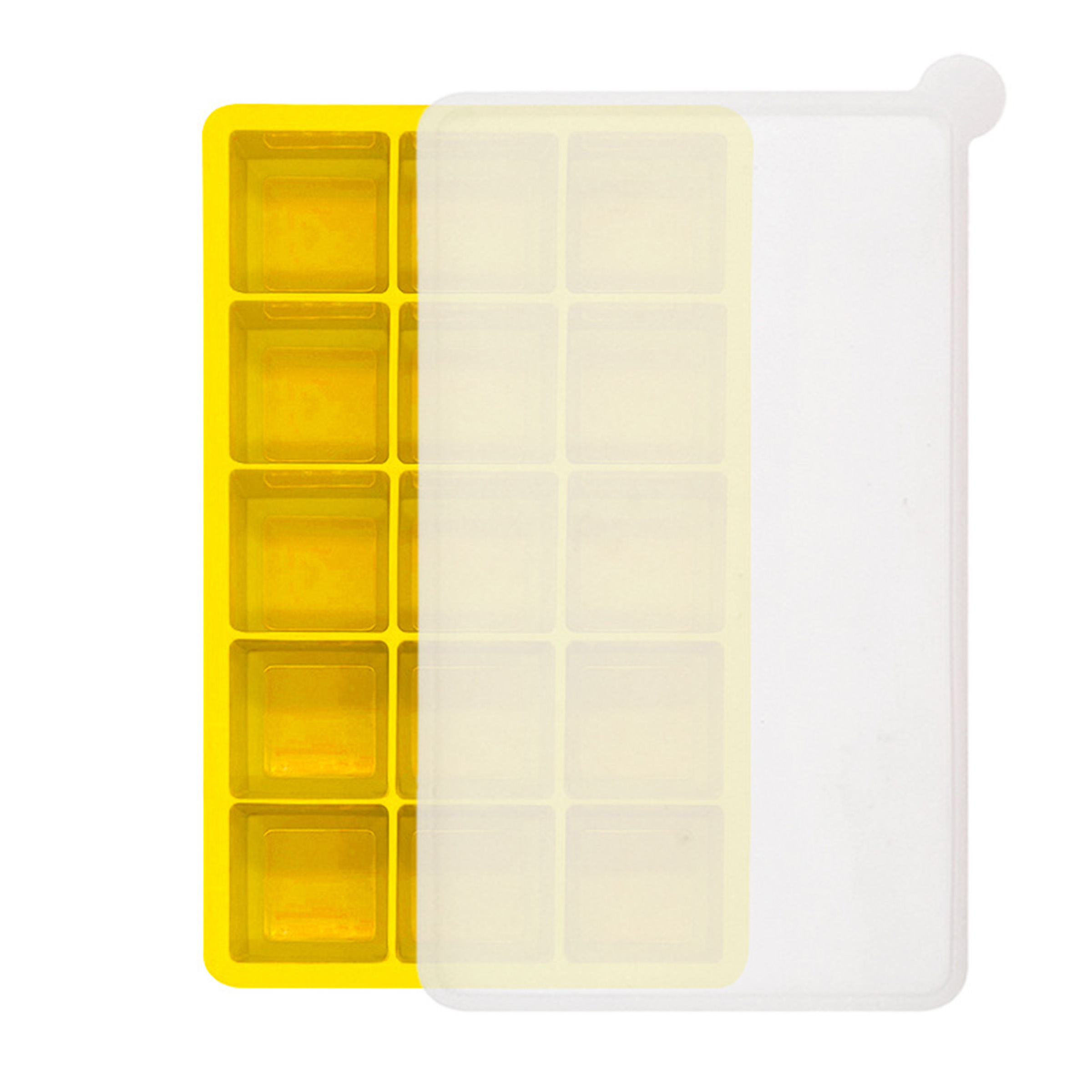 Silicone Ice Cube Tray With 15 Slots And Lid 4