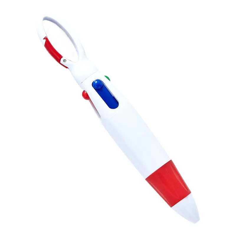 Retractable Shuttle Ballpoint Pens With Carabiner Clip 3