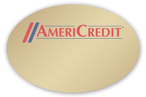 Full Color 50 Mil Name Badge (2"x3") Oval - No Personalization