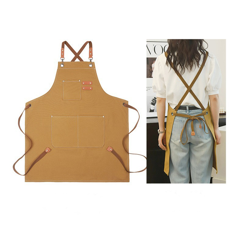 Canvas Aprons with 3 Pockets 5