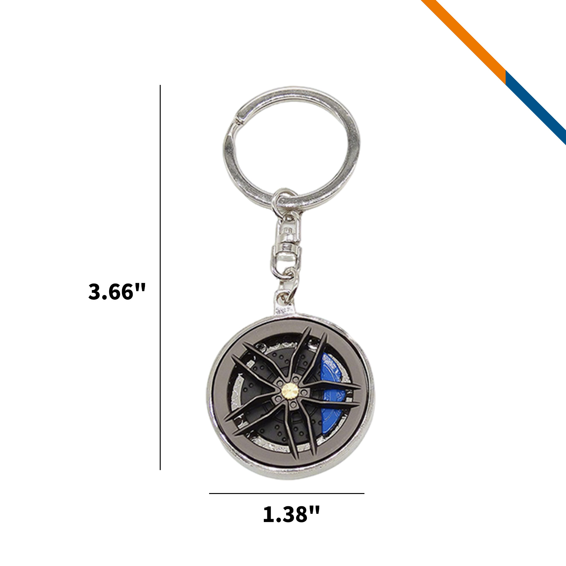 Rimit Wheel Hub Spinner Keychain 4