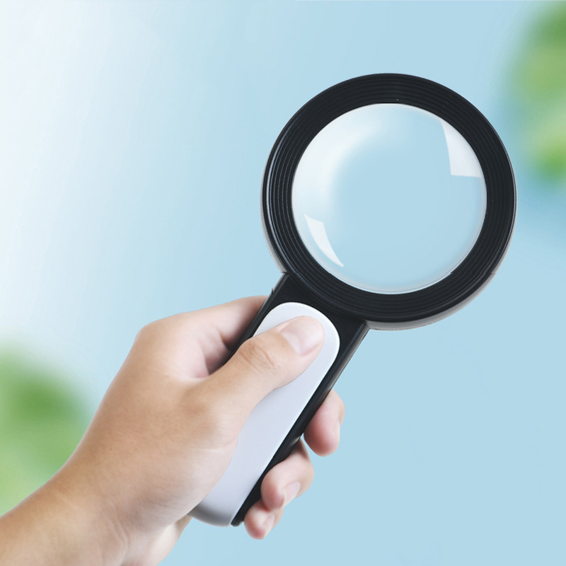 30X Handheld Magnifying Glass with 18LED Cold and Warm Light 5