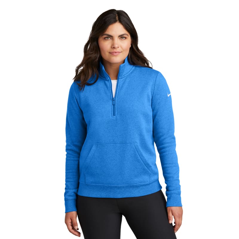 Nike Ladies Club Fleece Sleeve Swoosh 1/2-Zip 30