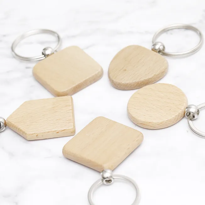 Wooden Keychain Blanks 1