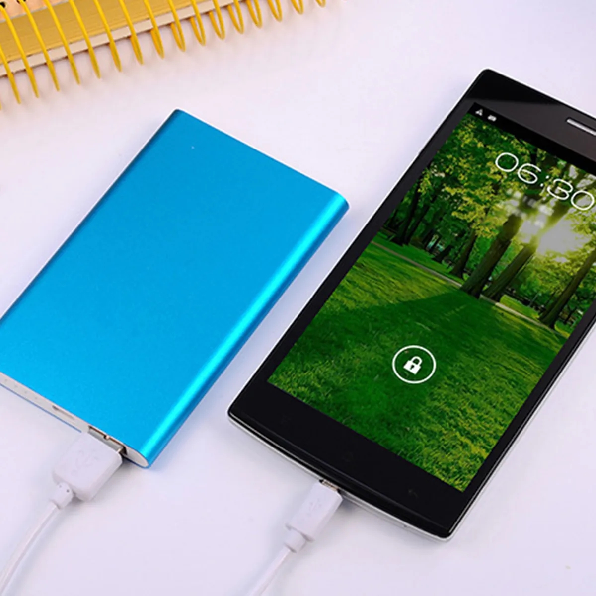 10000 mAh Ultra Slim Phone Power Bank Portable Charger 2