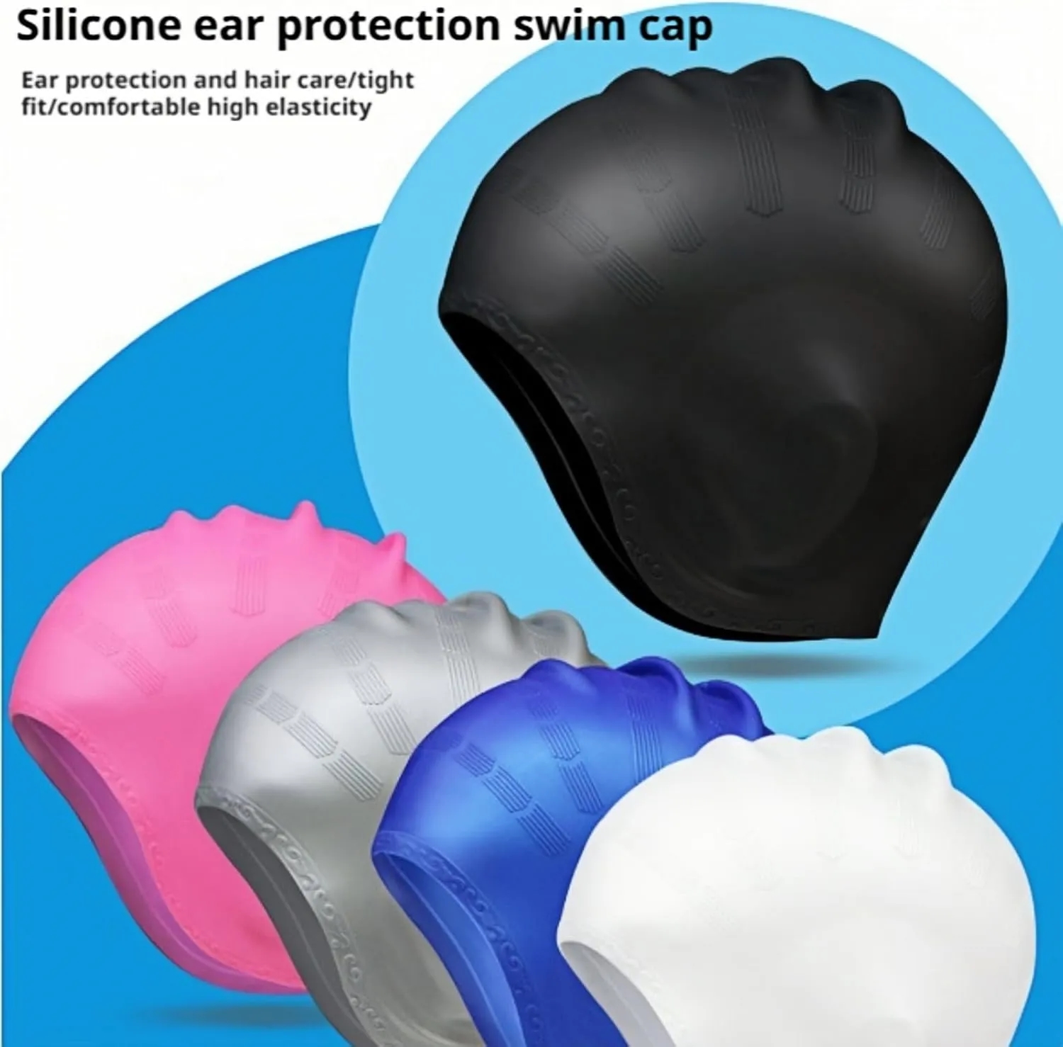 Silicone Non-Slip Swim Cap 3