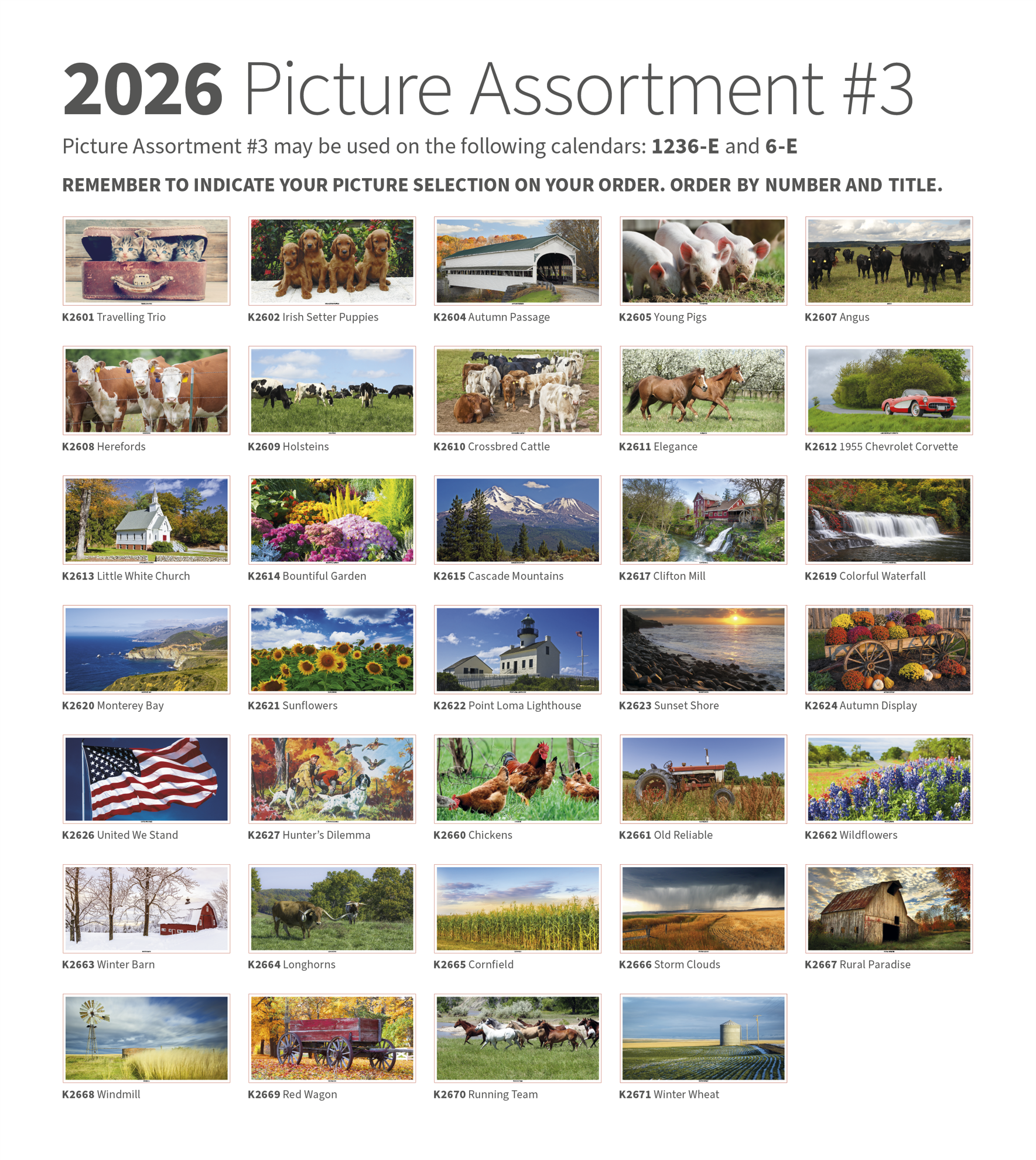 Skinner & Kennedy® Farm Calendar 27
