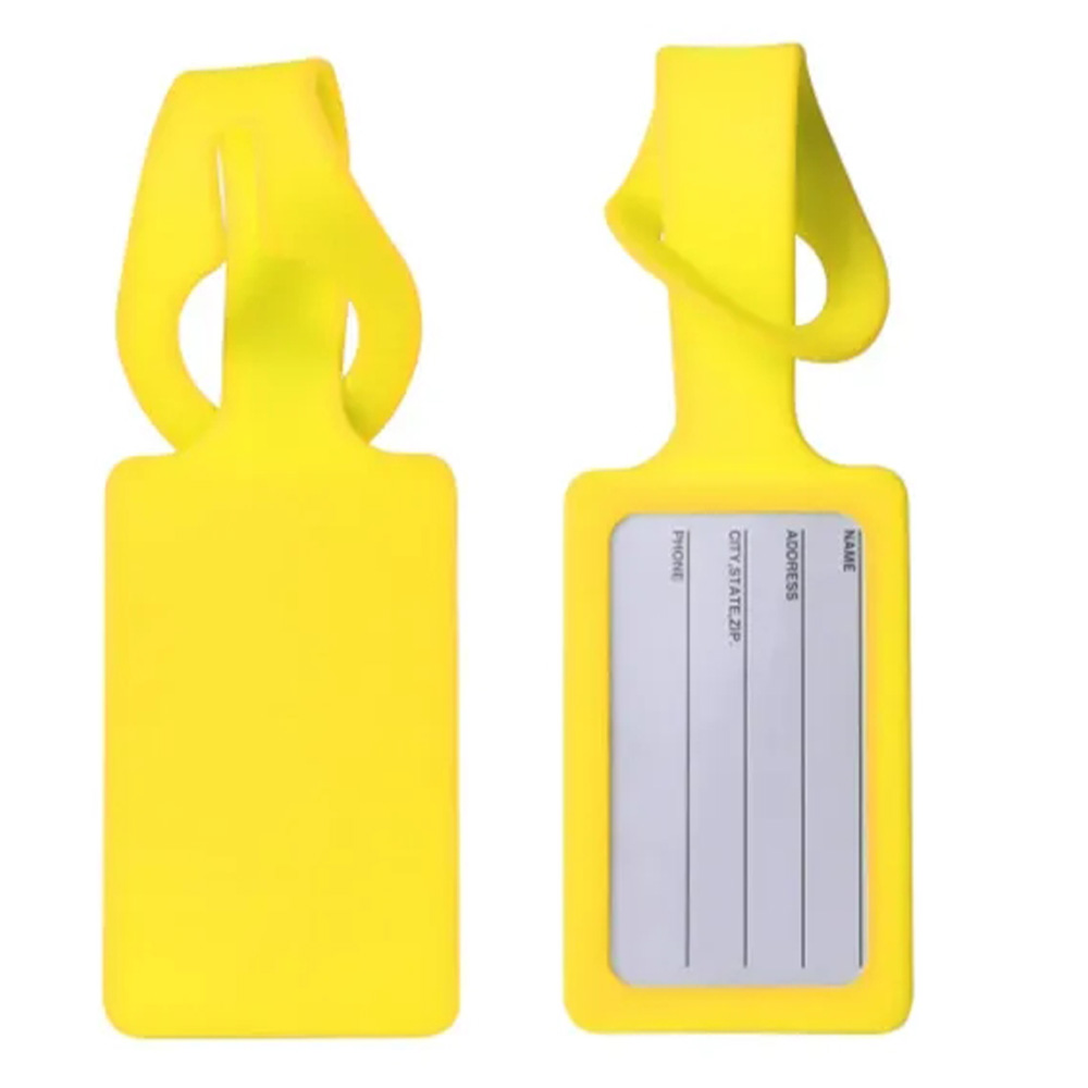 Rectangular Silicone Luggage Tag 6
