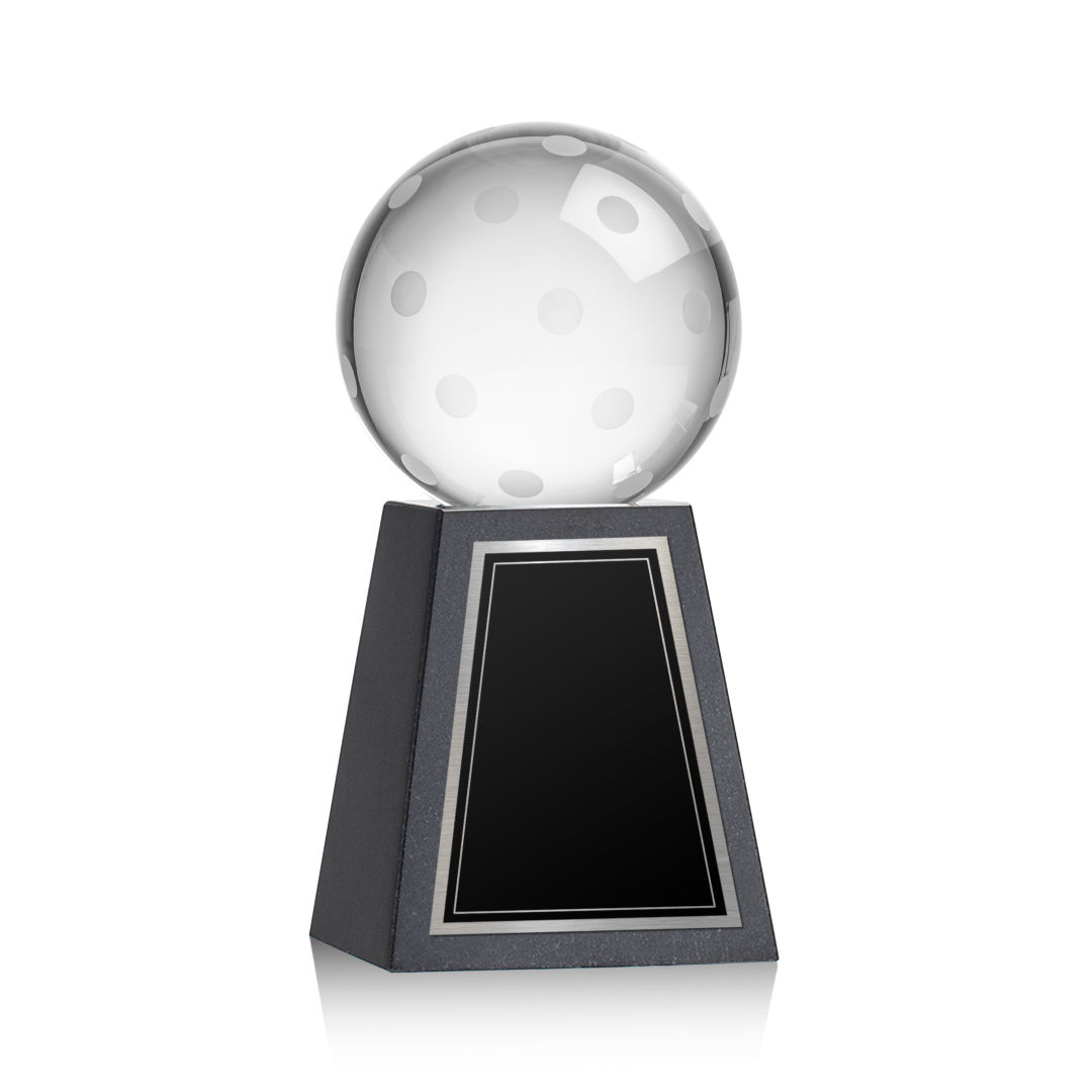 Pickleball Award on Tall Marble Base 2
