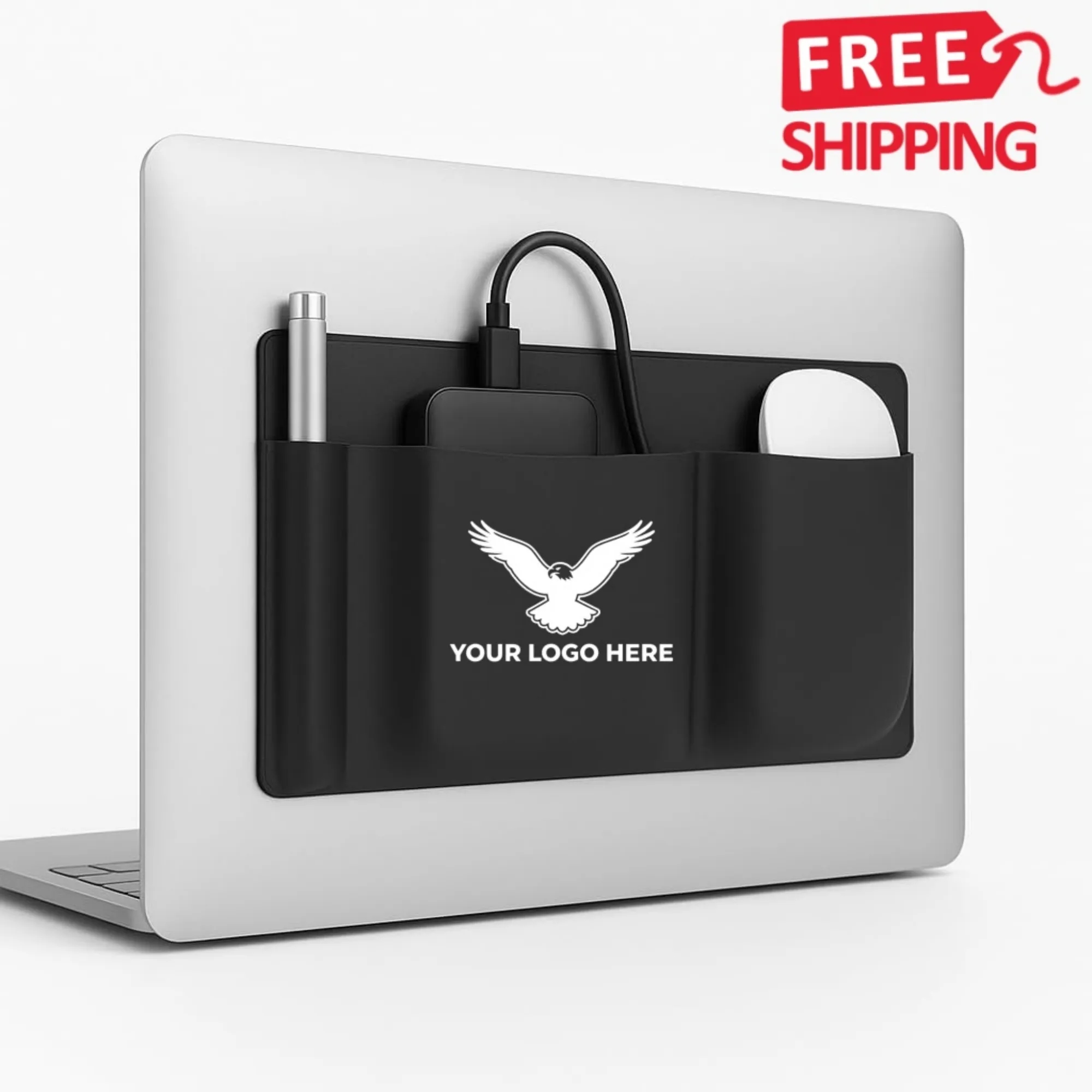 Adhesive Laptop Mouse Holder Organizer 11