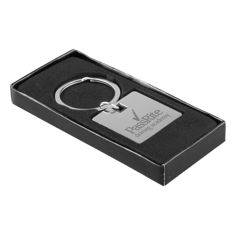 "Cube" Laser Engraved Metal Key Holder 6