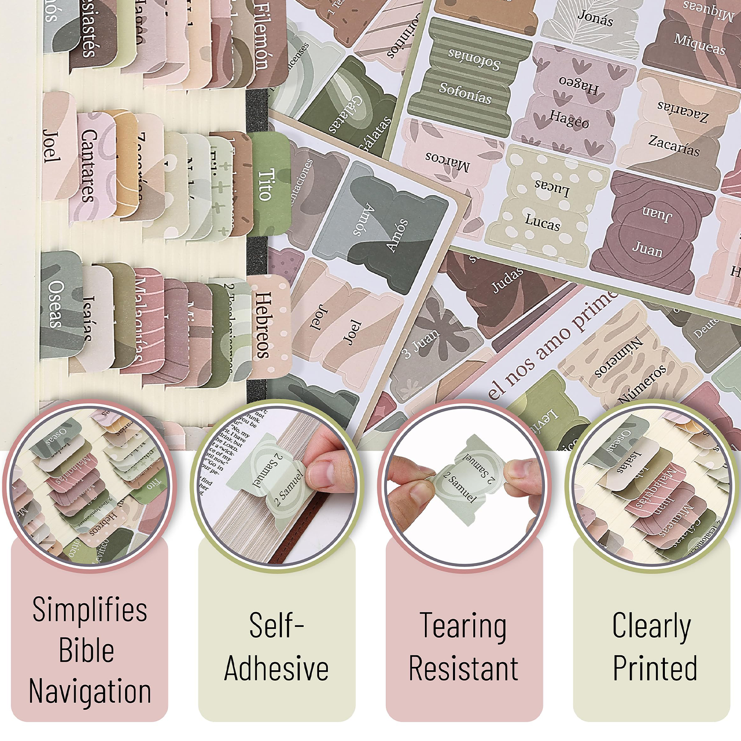 Bible Tabs w/ Unique Stickers 5