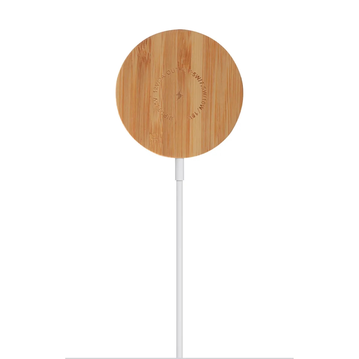 Bamboo Magnetic Wireless Charger 2